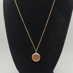 14k Gold Filled Locket Pendant Necklace